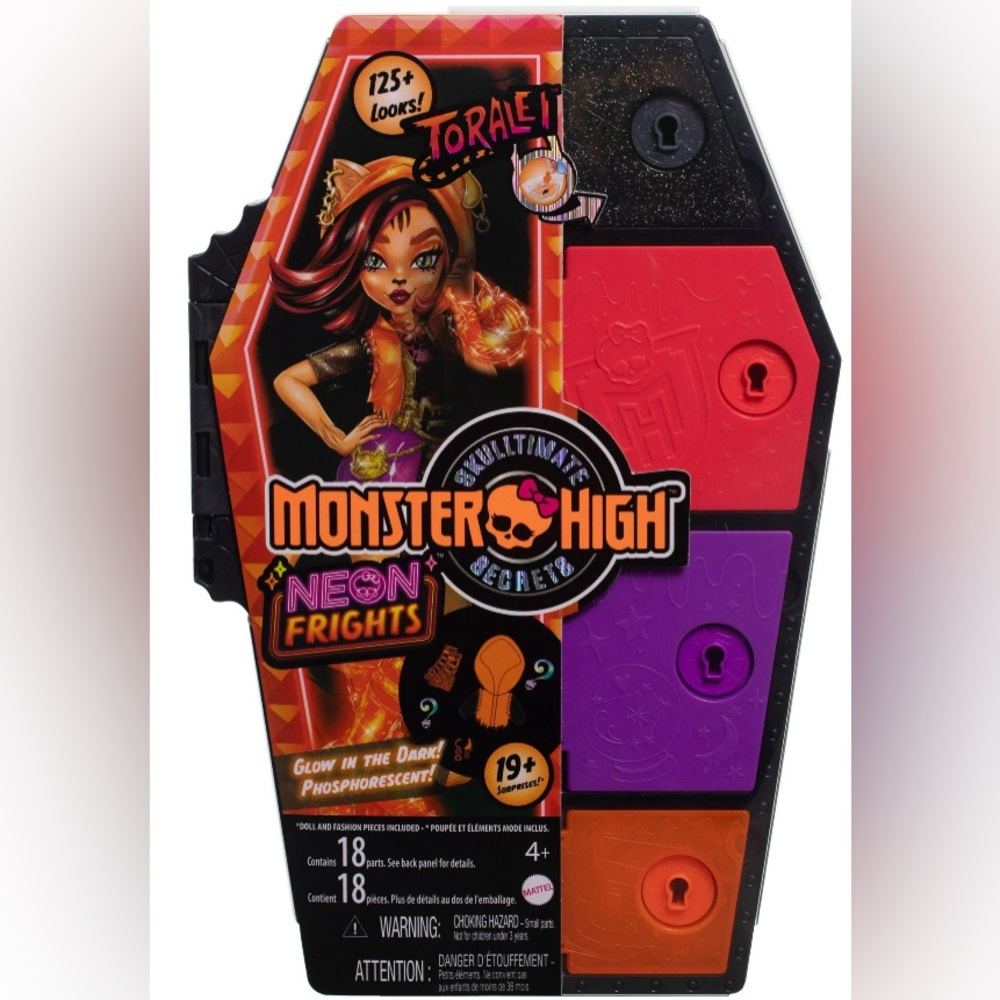 ⚡️NEW⚡️Monster High Skulltimate Secrets: Neon Frights Toralei Stripe Fashion